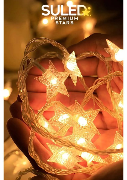 3 Metre Pilli Potart 20 Yıldızlı Dekoratif LED Işık Pilli Gün Işığı Süsleme Parti Ambiyans fırsatları