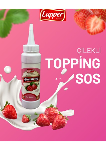 Çilekli Topping Sos 300 gr