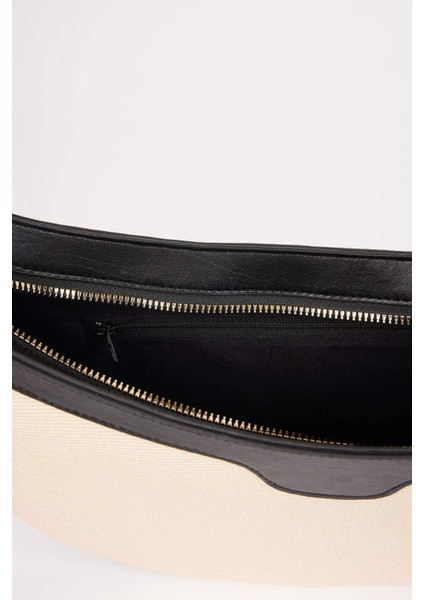 Şık Bej Kanvas Görünümlü Suni Deri Omuz Çantası E3751AXNS indirimleri