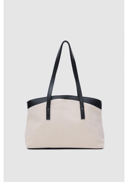 Şık Kanvas Tote Çanta, Çok Renkli ve Hafif, Günlük Kullanım Için Ideal