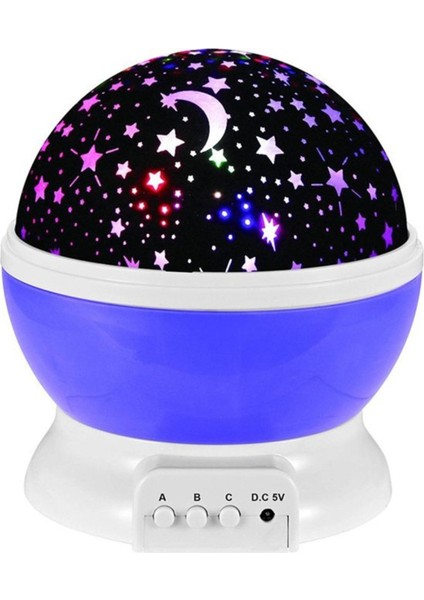 Yıldızlı Gökyüzü Projeksiyon Gece Lambası, Renkli, Tavsiye Edilir, Huzurlu Uyku Desteği