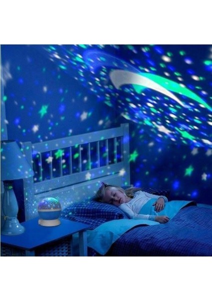 Yıldızlı Gökyüzü Projeksiyon Gece Lambası, Renkli, Tavsiye Edilir, Huzurlu Uyku Desteği fiyatları