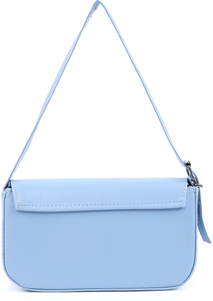 Mavi Shk183 Kapaklı Suni Deri Ayarlabilir Askılı Baget Model El, Kol Ve Omuz Çantası modelleri