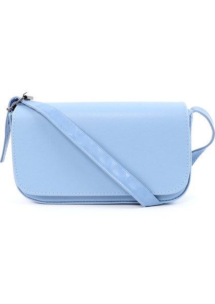 Mavi Shk183 Kapaklı Suni Deri Ayarlabilir Askılı Baget Model El, Kol Ve Omuz Çantası