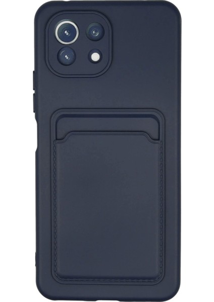 Xiaomi Mi 11 Kılıf Kelvin Kartvizitli Silikon - Lacivert