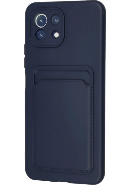 Xiaomi Mi 11 Kılıf Kelvin Kartvizitli Silikon - Lacivert modelleri