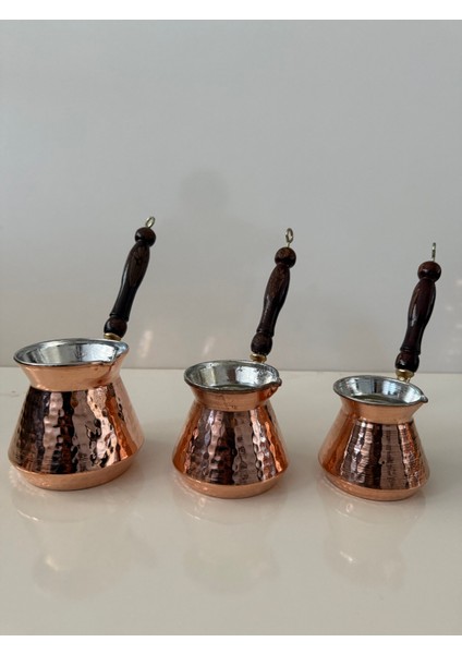 Bakır Cezve Seti 4-5-6 Fincan