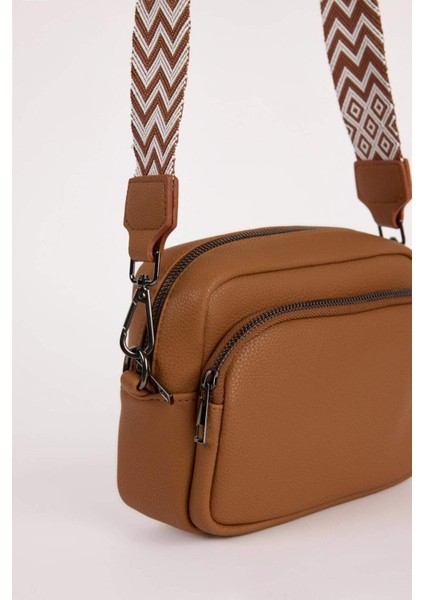 Kadın Suni Deri Omuz Çantası, Şık ve Kullanışlı, Kahverengi, B9329AXNS modelleri