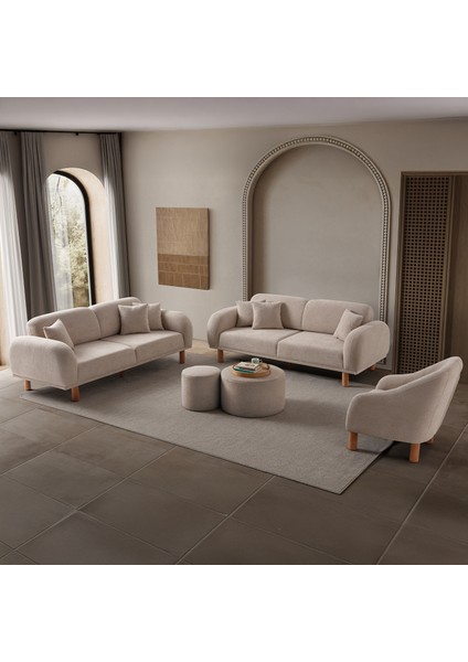 Regnum Koltuk Takımı 3+3+1 Taş Renk fiyatları