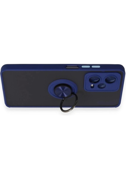 Xiaomi Redmi Note 12 Pro 5g Kılıf Montreal Yüzüklü Silikon Kapak - Lacivert modelleri