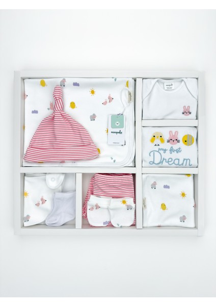 MİNİPOLO 10 Parça Kız Yenidoğan Hastane Çıkışı Hediye Seti fiyatları