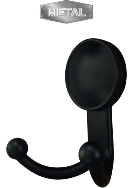 Metal Boncuk Askı Siyah Duvar Tipi – 4’lü fiyatları