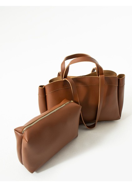 Kadınlar Için Kahverengi Mıknatıslı Yavrulu El ve Omuz Çantası fırsatları