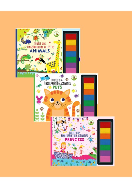 Fingerprint Activities Serisi 3'lü (Animals - Pets - Princess)