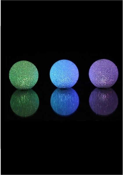 Renk Değiştiren Kırılmaz Kristal Top Tasarımlı LED Gece Lambası 1 Adet