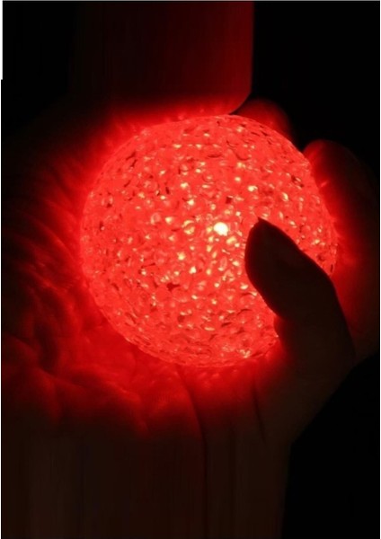 Renk Değiştiren Kırılmaz Kristal Top Tasarımlı LED Gece Lambası 1 Adet indirimleri