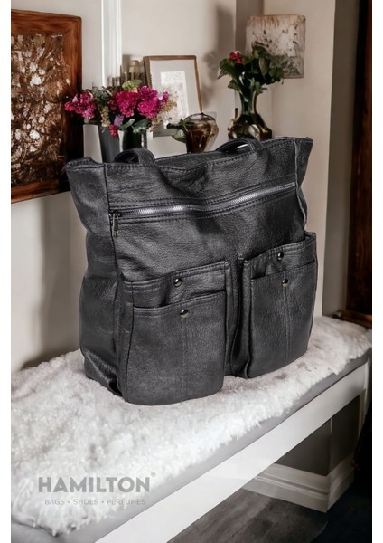 Yumuşak Deri Büyük Boy Kadın Omuz ve Elde Çift Kulplu Çanta fiyatları