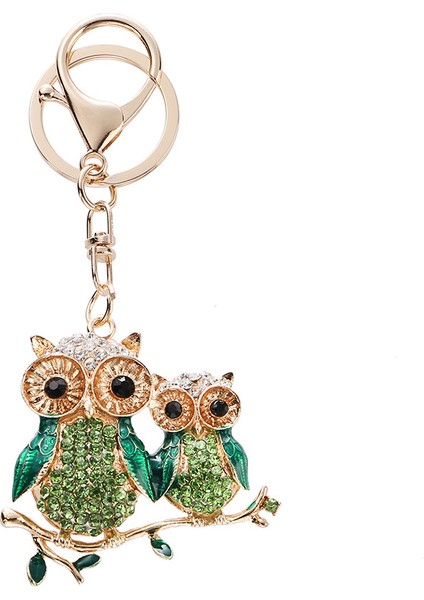 Baykuş Araba Anahtarlığı Sevimli Çanta Kolyesi (Yurt Dışından)