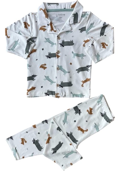 Önden Düğmeli %95 Bambu Pijama Takımı (2-6 Yaş) fiyatları