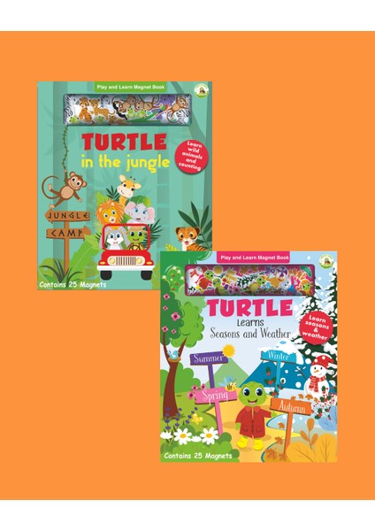 Play And Learn Magnet Book Serisi 2'li (Jungle-Seasons&weather)
