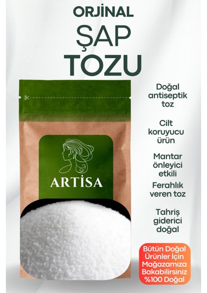 Doğal Şap Tozu 100 gr Saf & Katkısız Yeni Mahsul