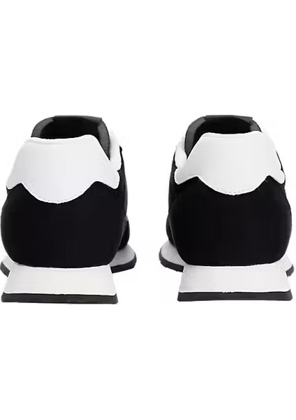 Erkek Kumaş Kombinli Koşu Stili Sneaker - Siyah fırsatları