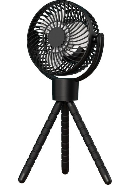 120° Dönebilen Şarj Edilebilir Geçici Takılabilir El Fanı Gece Işığı ile (Yurt Dışından)