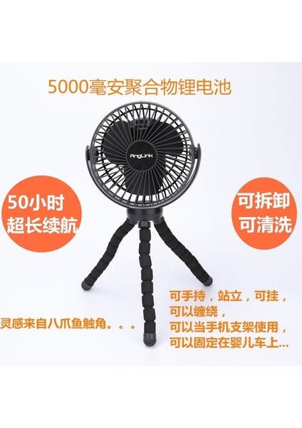 120° Dönebilen Şarj Edilebilir Geçici Takılabilir El Fanı Gece Işığı ile (Yurt Dışından) fiyatları