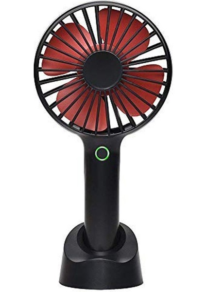 Mini El Fanı Taşınabilir, El Tipi Kişisel Fan Şarj Edilebilir Pille Çalışan Güçlendirilmiş Soğutma Masaüstü Elektrikli Fan, Ev Ofis Seyahati Için Tabanlı Dış Mekan Siyah Yurt Dı (Yurt Dışından)