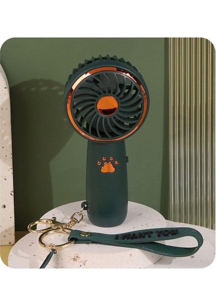 Anahtarlık Asma Taşınabilir Fan USB Ev Lady ve Student's Mini Fan Için Şarj Edilebilir El Taşınır Hayranları (Yurt Dışından)
