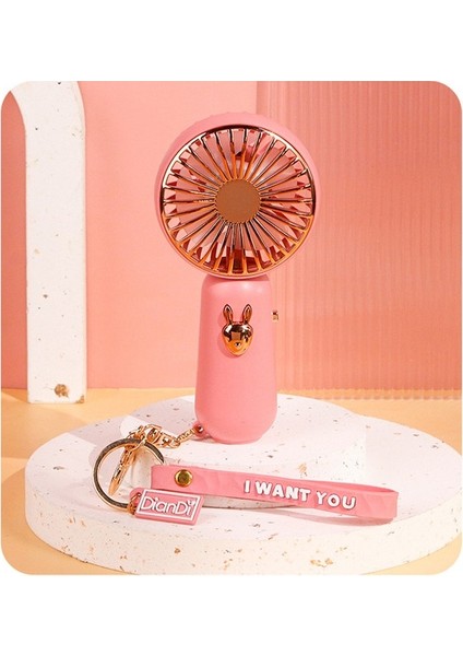 Anahtarlık Asma Taşınabilir Fan USB Ev Lady ve Student's Mini Fan Için Şarj Edilebilir El Taşınır Hayranları (Yurt Dışından)