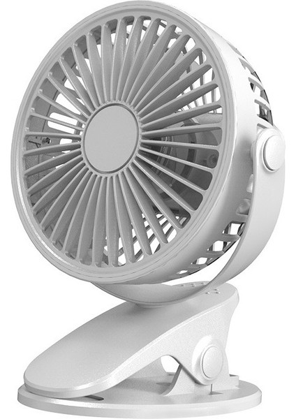 Taşınabilir USB Masa Fanı Klipsli Tip Şarj Edilebilir Mini Masa Fanı 360 Derece Döndürülebilir Klipsli Fan (Yurt Dışından)