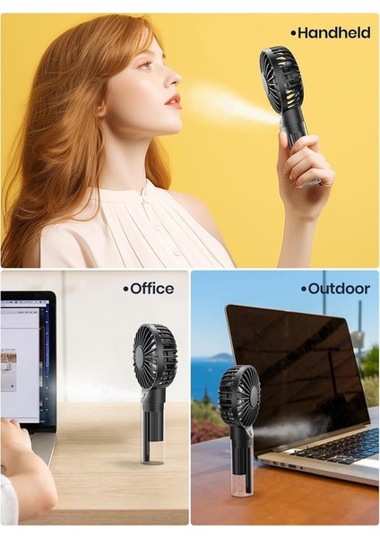 Şarjlı Mini El Fanı ve Masa Fanı Soğutucu Pervane Taşınabilir Şarj Edilebilir Sulu Buharlı Serinletici (Yurt Dışından) indirimleri