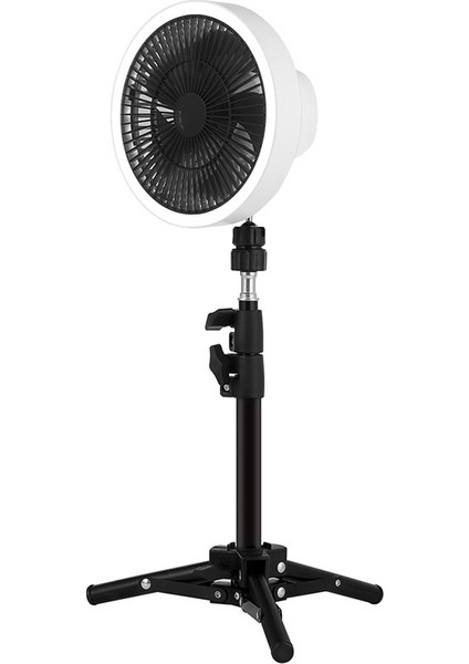 Şarj Edilebilir Dikey Fan Ev Tripod Ekran Fanı Yürüyüş Sallayarak Kafa Dikey Fan (Yurt Dışından)