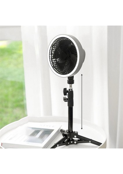 Şarj Edilebilir Dikey Fan Ev Tripod Ekran Fanı Yürüyüş Sallayarak Kafa Dikey Fan (Yurt Dışından) fırsatları