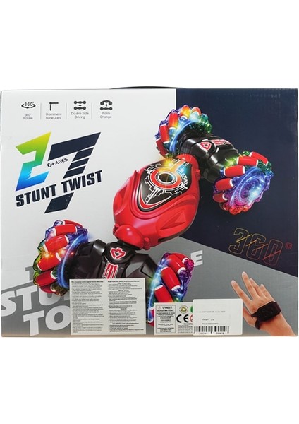Bileklik Kumandalı Şarjlı Stunt Car Twist Akrobat Araba Yeşil fiyatları