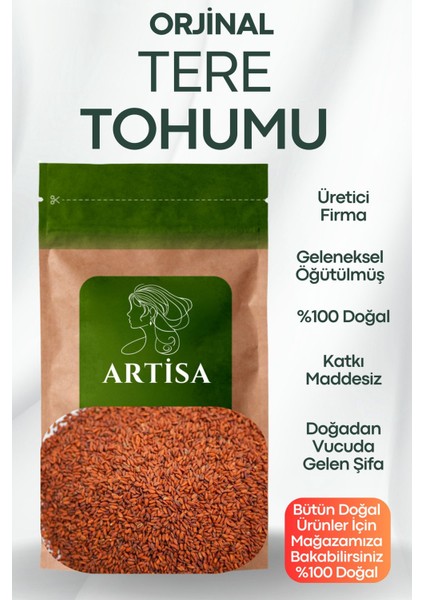 Doğal Tere Tohumu 100 gr ( Taze Mahsül, Katkısız, Ekonomik )