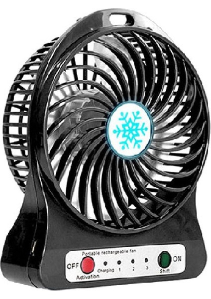 Portatif Mini USB Fan Şarj Edilebilir Masaüstü Vantilatör (Yurt Dışından)
