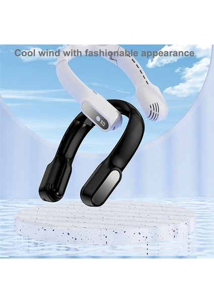 Taşınabilir Boyun Fanı USB Şarj Edilebilir Bladeless Fanlar Elektrikli Fan Siyah (Yurt Dışından) fırsatları