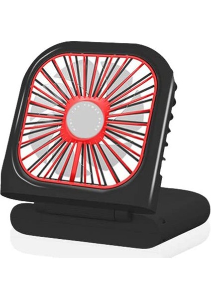 Katlanabilir Şarj Edilebilir El Tipi Küçük USB Boyun Fanı Sessiz Siyah (Yurt Dışından)