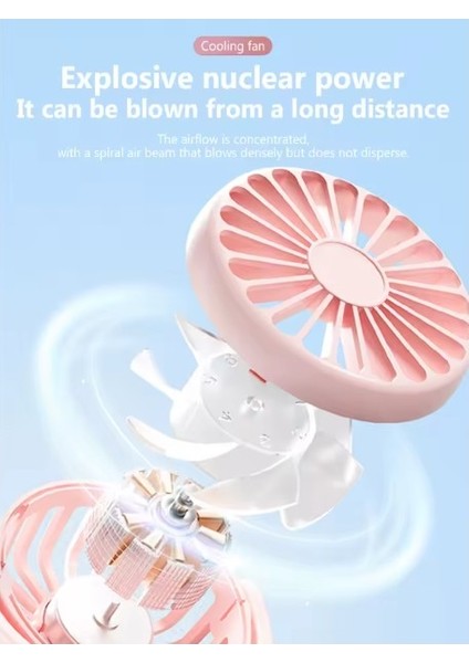 Yeni Taşınabilir Mini Su Spreyli Sulu Buharlı 3 Kademeli Vantilatör USB Şarj Edilebilir El Fanı (Yurt Dışından) indirimleri