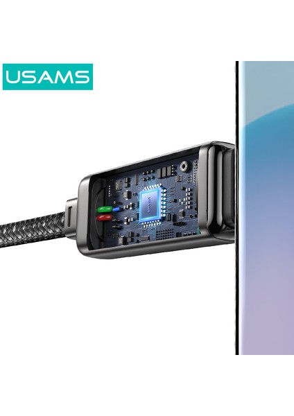 SJ744 100W Type-C Hızlı Şarj Kablosu – 1.2m - Meteor Efektli fırsatları