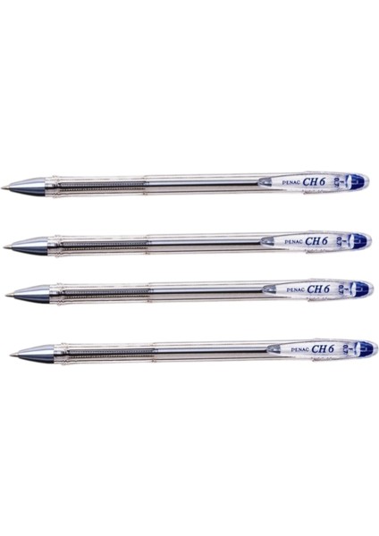 Tükenmez Ch6 Mavi 1.0 mm ( Dört Adet )