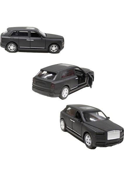 Sesli Işıklı Metal Çek Bırak Jeep Siyah