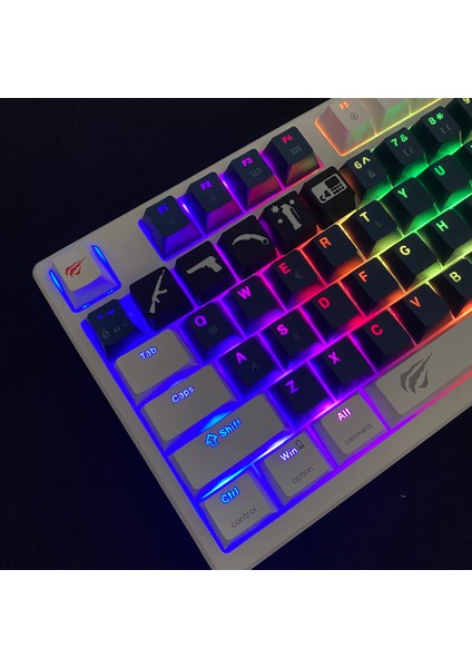 Cs Temalı Siyah-Beyaz 5’li Oyuncu Keycap Seti – Cherry Mx Uyumlu (1-5) Tuş – Fps Stil Tasarım fiyatları