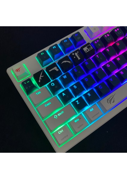 Cs Temalı Siyah-Beyaz 5’li Oyuncu Keycap Seti – Cherry Mx Uyumlu (1-5) Tuş – Fps Stil Tasarım modelleri