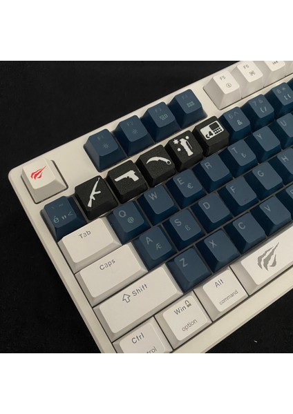 Cs Temalı Siyah-Beyaz 5’li Oyuncu Keycap Seti – Cherry Mx Uyumlu (1-5) Tuş – Fps Stil Tasarım fırsatları