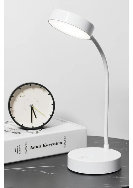 Turuncu Spiral Ayarlanabilir Masa Lambası, Pilli, Tuşlu, Pratik ve Şık Okuma Işığı modelleri