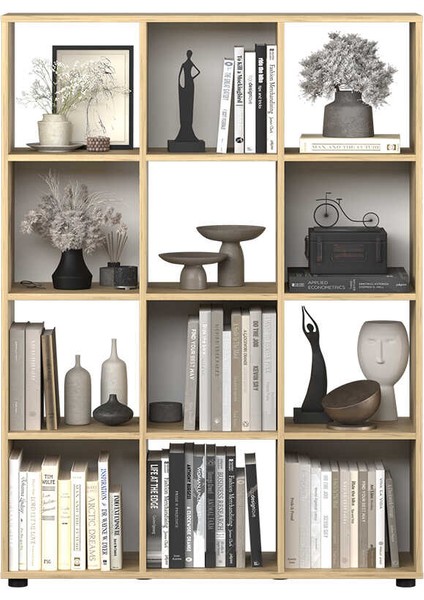 Cubic Kitaplık Florida Meşe 104X140,5X30 cm modelleri