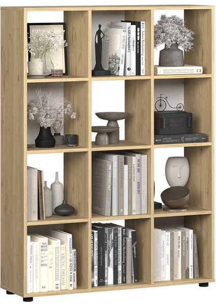 Cubic Kitaplık Florida Meşe 104X140,5X30 cm fırsatları